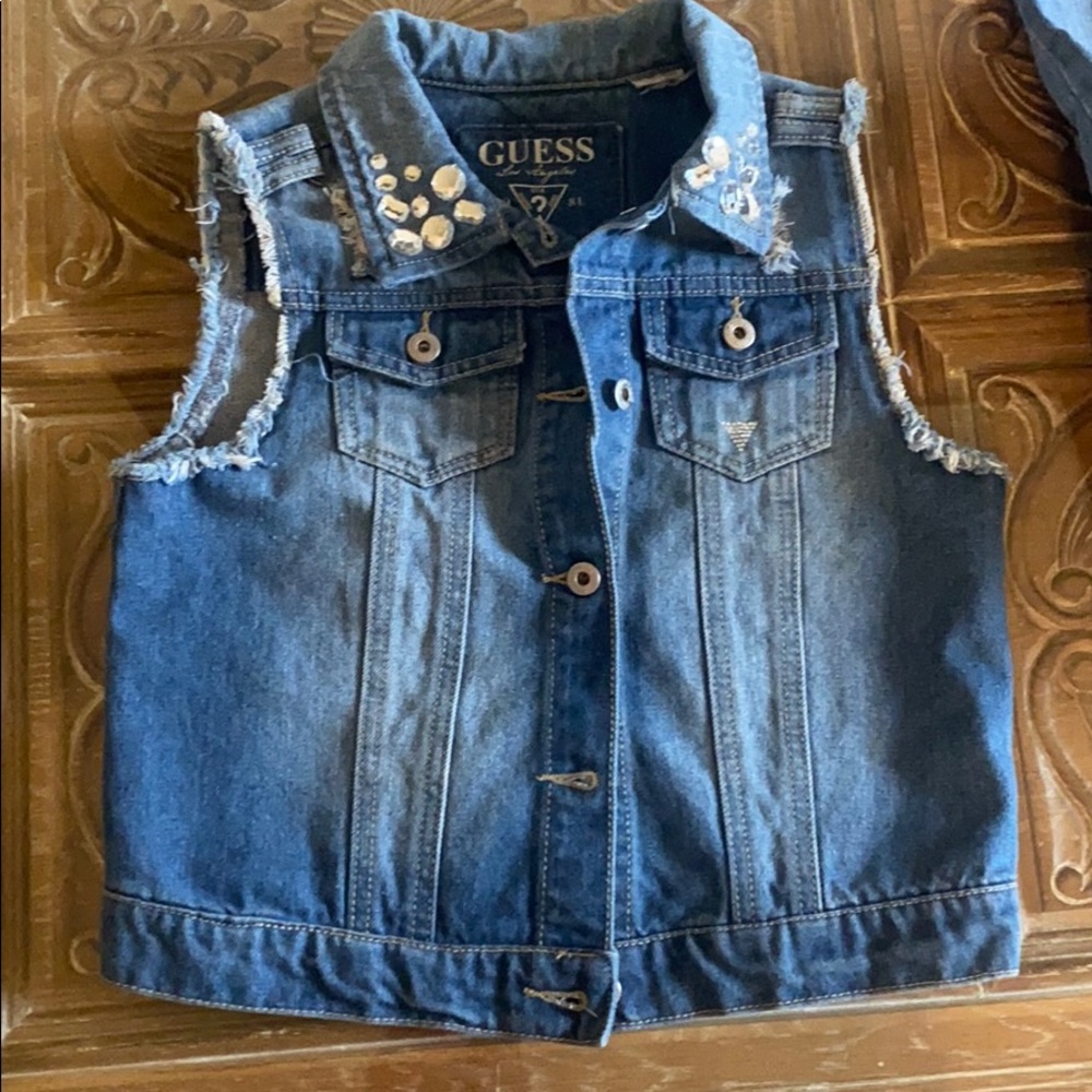 Girls Guess Jean vest